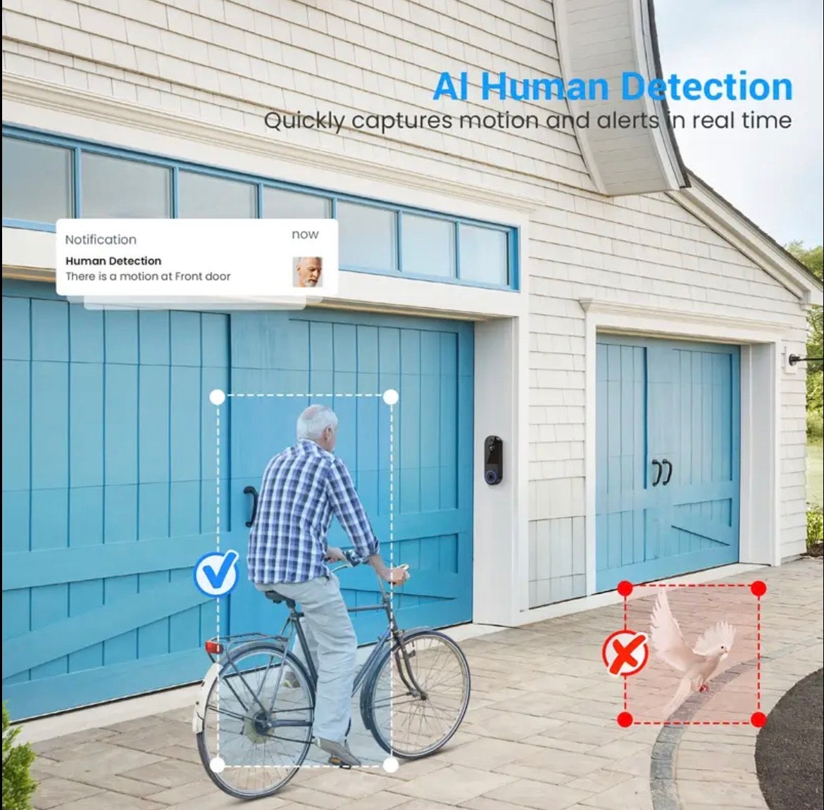 Wireless Wi-Fi Video Doorbell – Security and Convenience at Your Fingertips -Sonnette Vidéo Sans Fil - Sécurité et Confort à portée de Main