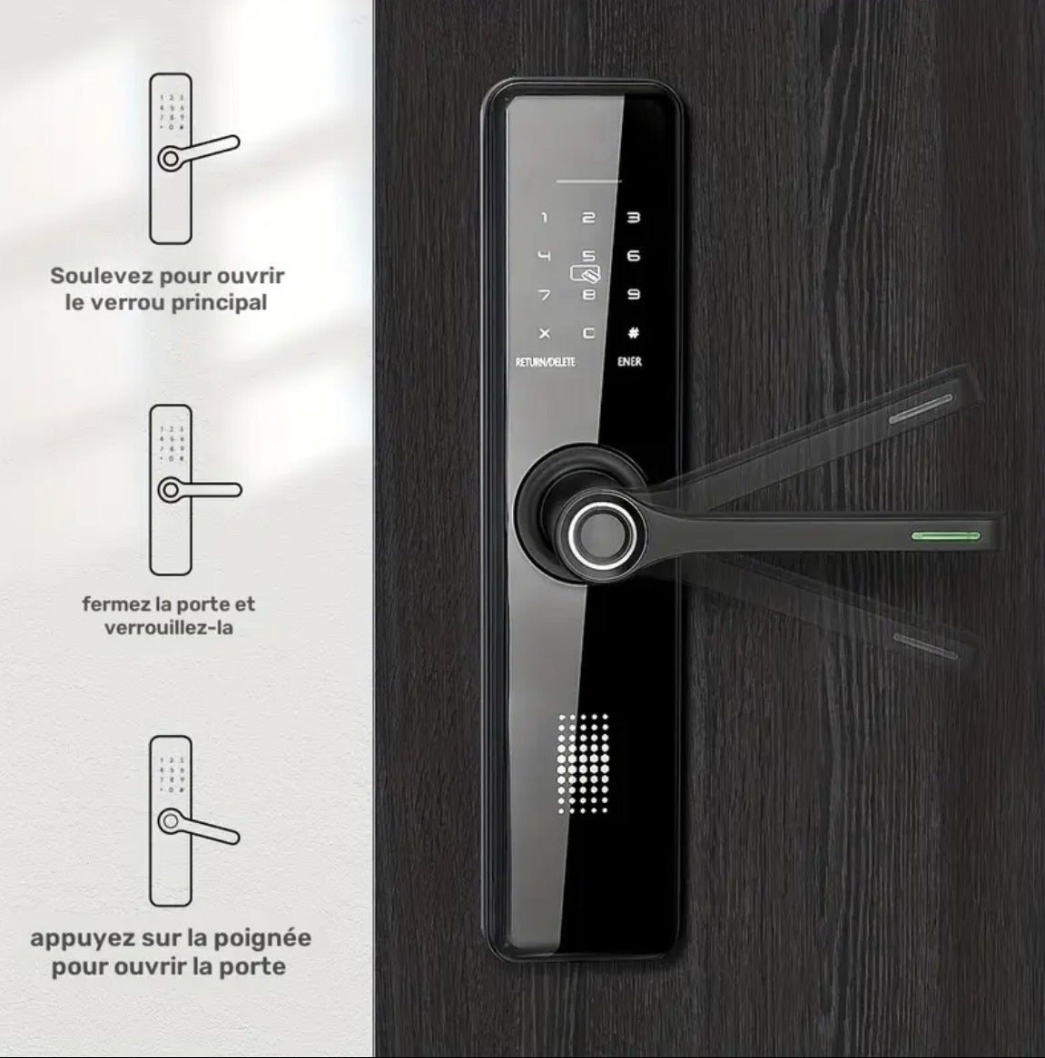 Smart Door Lock with application ✅ Serrure de porte intelligente avec application