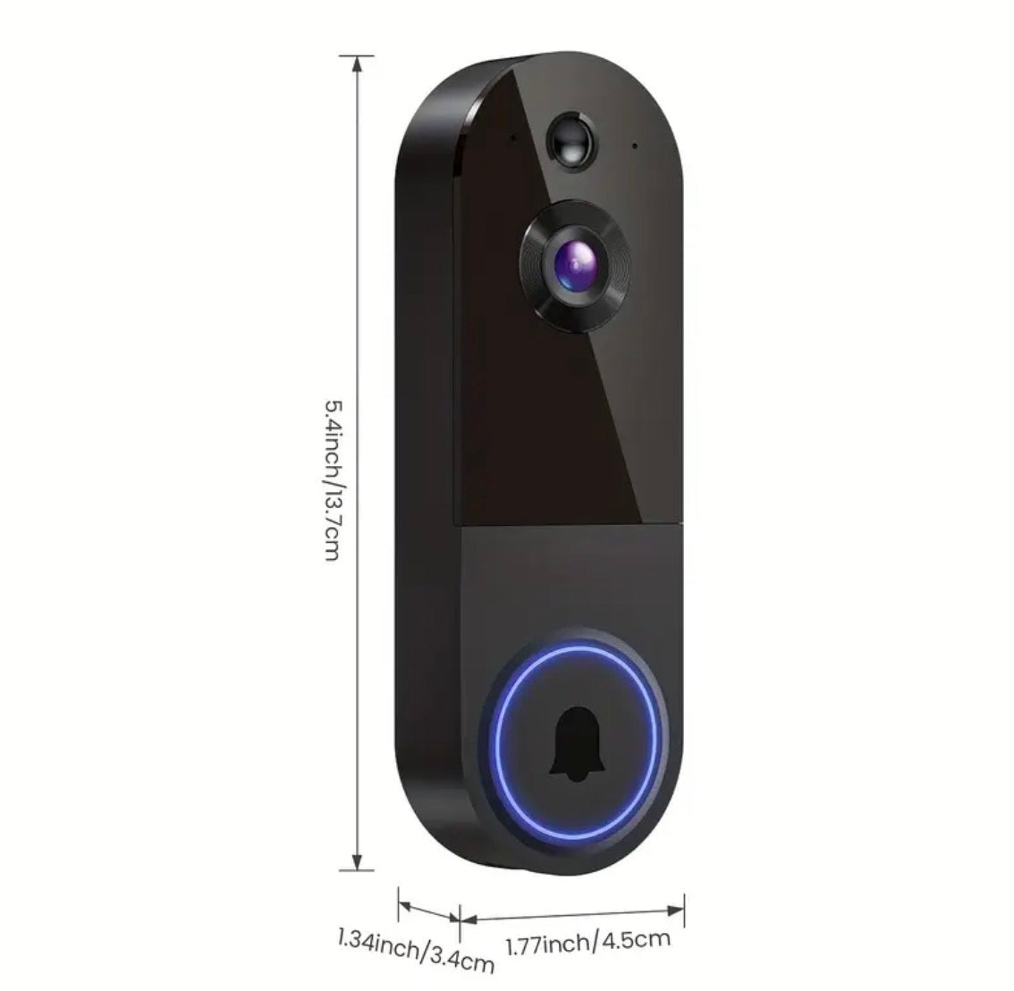 Wireless Wi-Fi Video Doorbell – Security and Convenience at Your Fingertips -Sonnette Vidéo Sans Fil - Sécurité et Confort à portée de Main