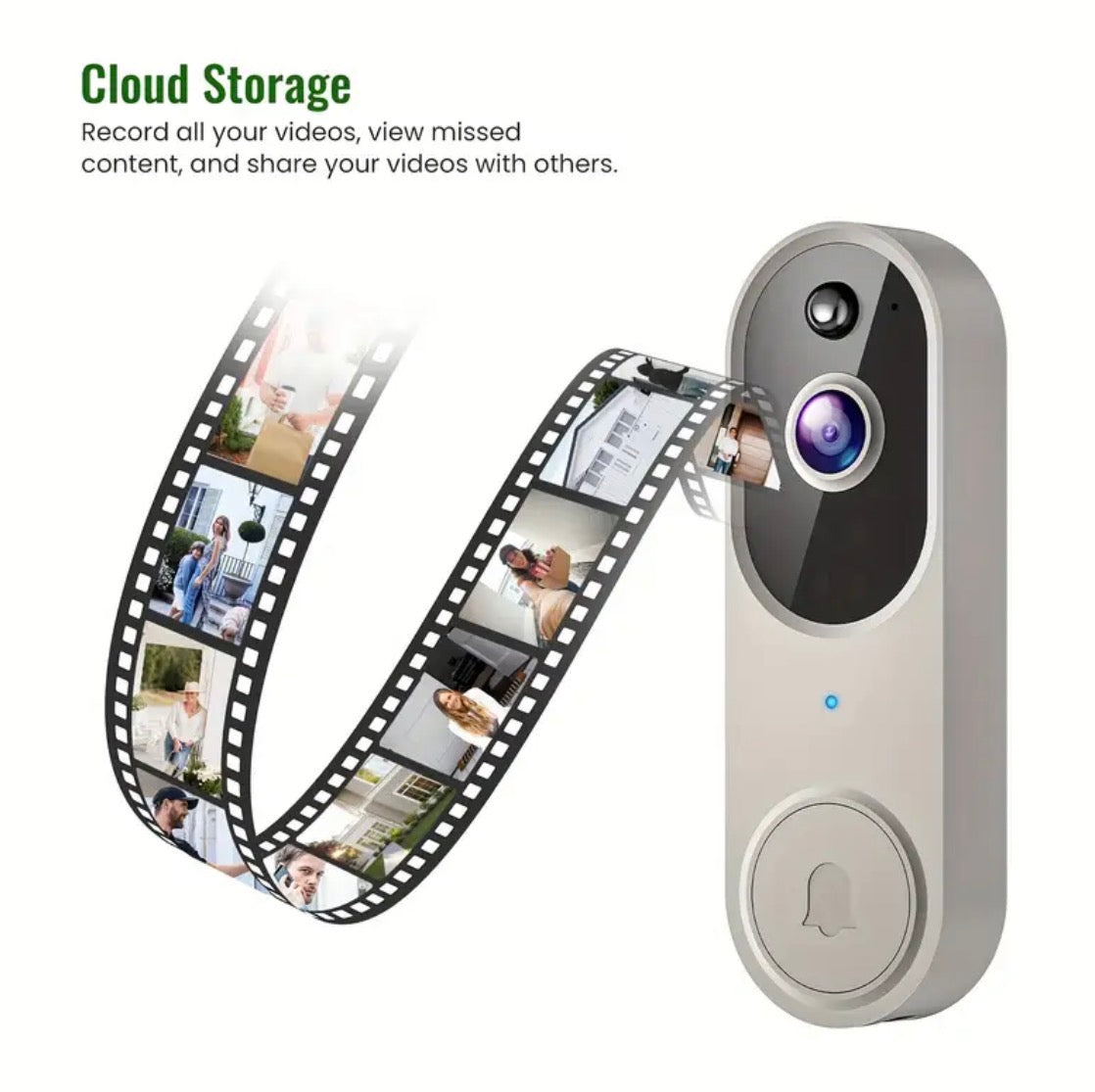 Wireless Wi-Fi Video Doorbell-Sonnette Vidéo Sans fil Wifi