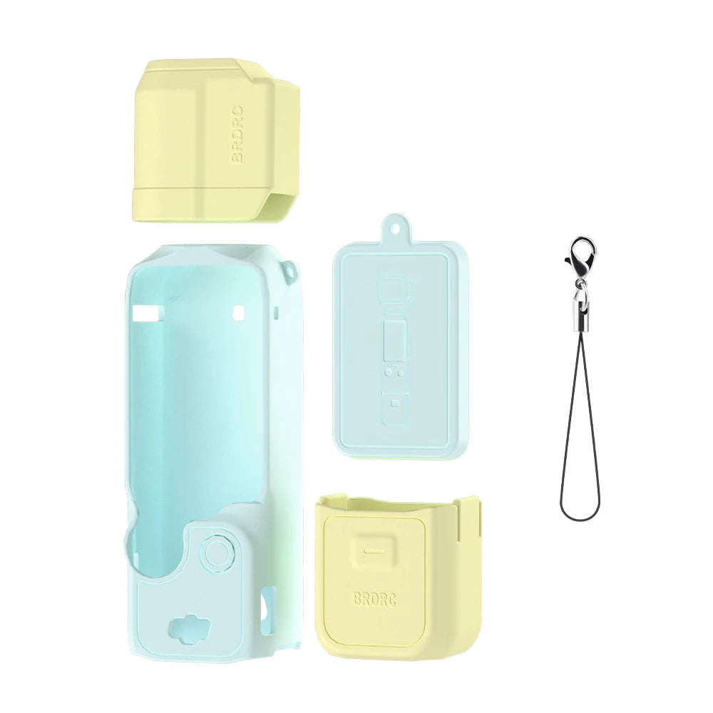 Case for DJI OSMO Pocket 3 Silicone Protective Cover Anti-Scratch Lens Cap Protector for Pocket3 Case Camera Shell Accessories