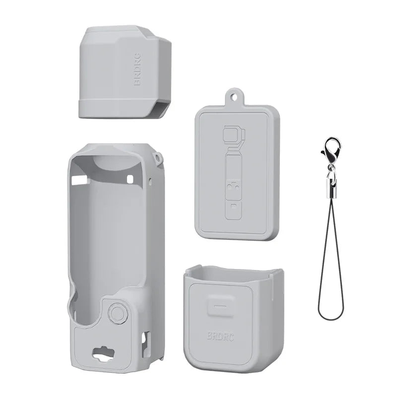 Case for DJI OSMO Pocket 3 Silicone Protective Cover Anti-Scratch Lens Cap Protector for Pocket3 Case Camera Shell Accessories