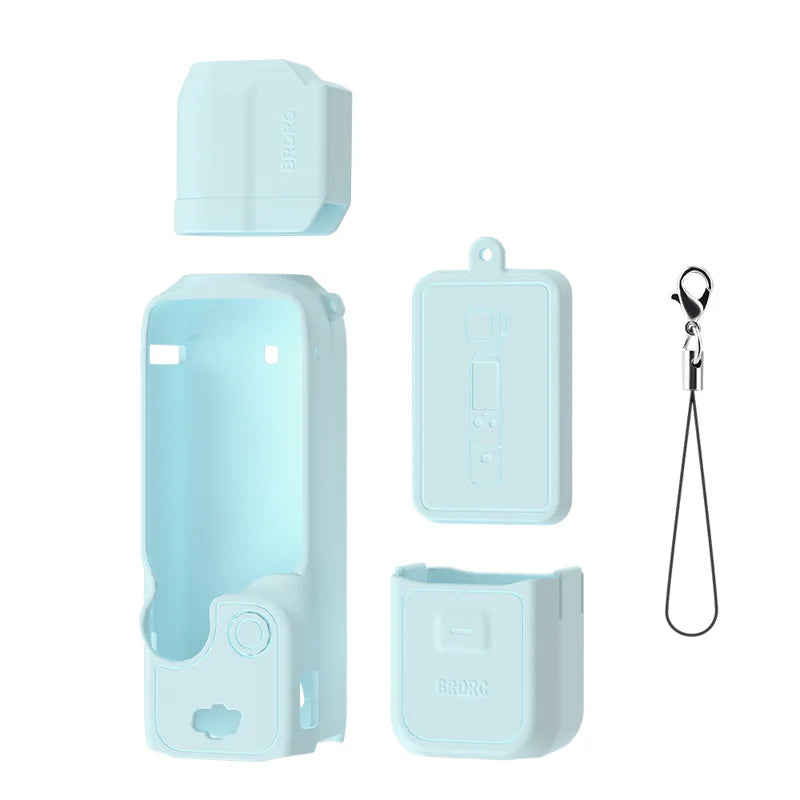 Case for DJI OSMO Pocket 3 Silicone Protective Cover Anti-Scratch Lens Cap Protector for Pocket3 Case Camera Shell Accessories