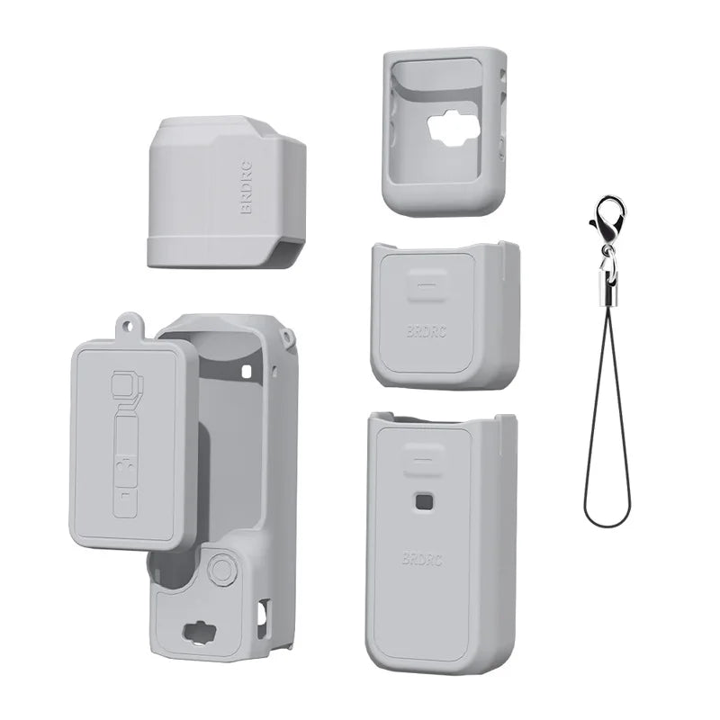 Case for DJI OSMO Pocket 3 Silicone Protective Cover Anti-Scratch Lens Cap Protector for Pocket3 Case Camera Shell Accessories