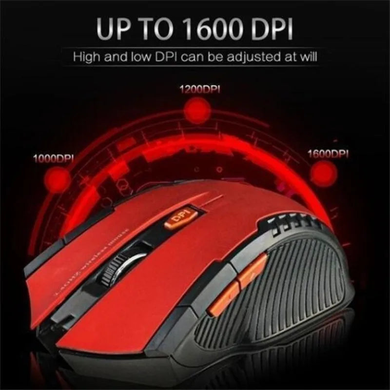 Mini Portable Mouse Mice 2.4GHz Wireless Optical Game Mouse for PC Laptop Computer USB Receiver