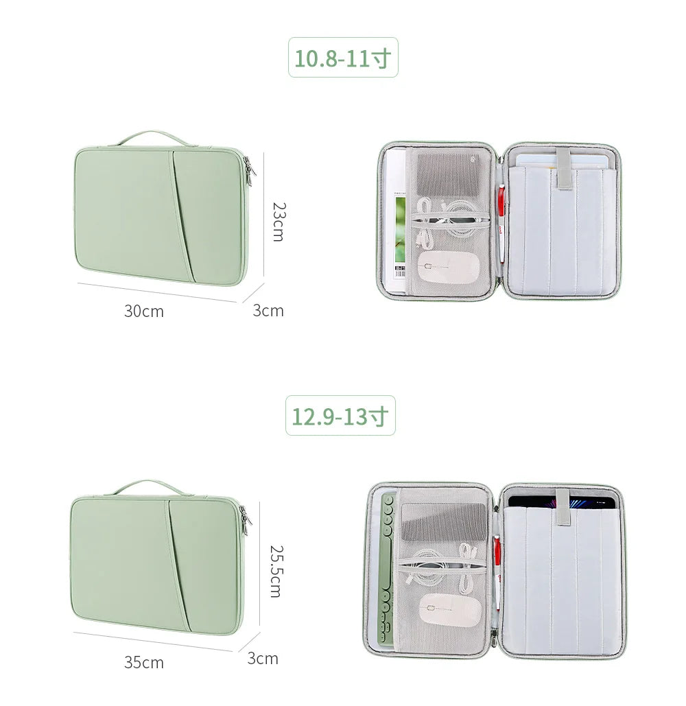 Tablet Bag For 2023 Sleeve Case For 10-13 Inch Tablet Sleeve Case Fits iPad Air 10.9 inch iPad Pro 11 M2 iPad 10th Inner Bag