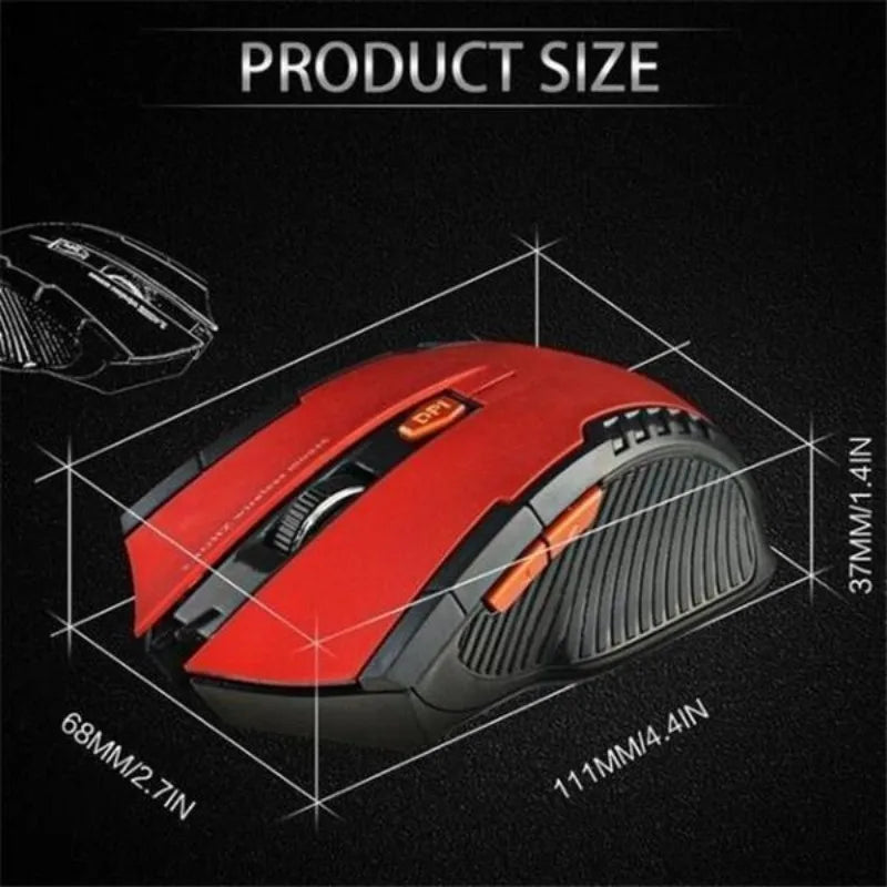 Mini Portable Mouse Mice 2.4GHz Wireless Optical Game Mouse for PC Laptop Computer USB Receiver