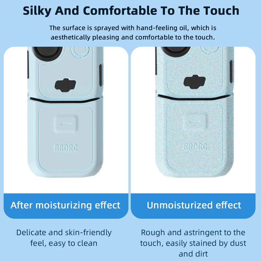 Case for DJI OSMO Pocket 3 Silicone Protective Cover Anti-Scratch Lens Cap Protector for Pocket3 Case Camera Shell Accessories