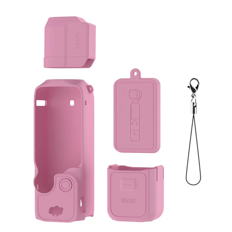 Case for DJI OSMO Pocket 3 Silicone Protective Cover Anti-Scratch Lens Cap Protector for Pocket3 Case Camera Shell Accessories