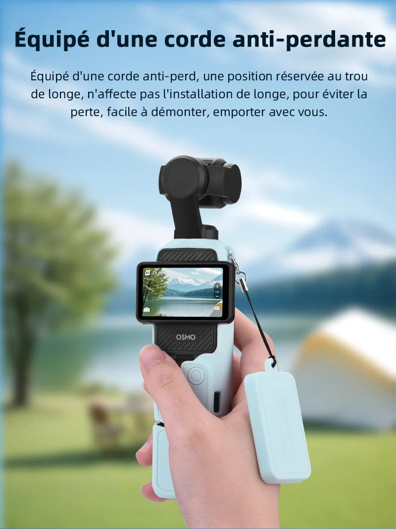 Case for DJI OSMO Pocket 3 Silicone Protective Cover Anti-Scratch Lens Cap Protector for Pocket3 Case Camera Shell Accessories