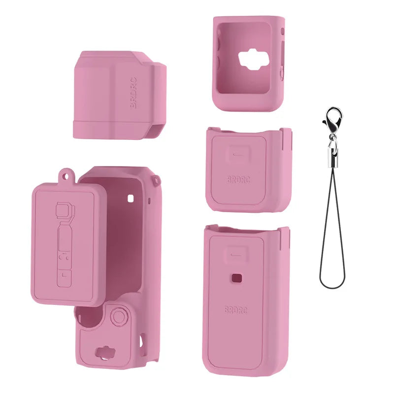 Case for DJI OSMO Pocket 3 Silicone Protective Cover Anti-Scratch Lens Cap Protector for Pocket3 Case Camera Shell Accessories