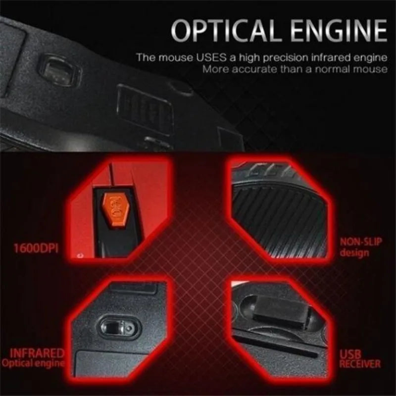 Mini Portable Mouse Mice 2.4GHz Wireless Optical Game Mouse for PC Laptop Computer USB Receiver